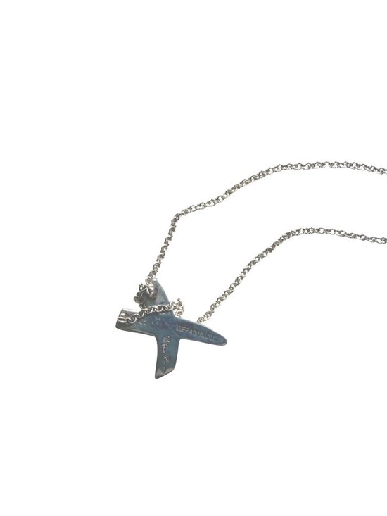 Tiffany & Co Silver Paloma Picasso Graffiti Hug Kiss X Two  Tiffany & Co. Paloma Picasso Sterling Silver X Kiss Graffiti Pendant Necklace